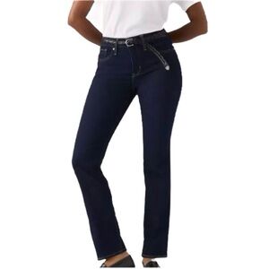 Levi's Women's 314 Shaping Straight Leg Jeans in Dark Blue Size 33